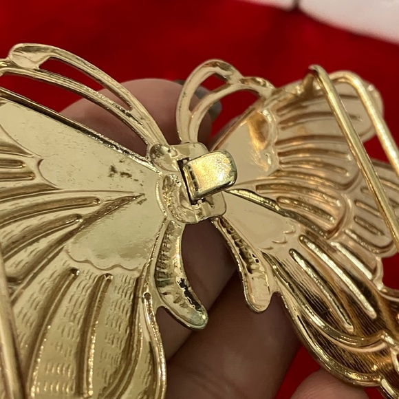 Lot of 3 Vintage Interlocking Belt Buckles Butterflies and Design - Picture 15 of 15